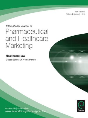 cover image of International Journal of Pharmaceutical and Healthcare Marketing, Volume 8, Issue 3